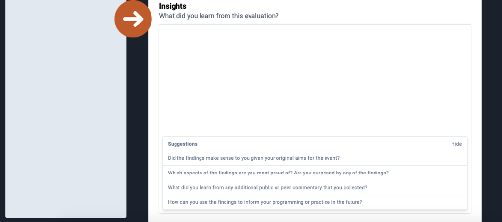 Screenshot of 'Insights' section