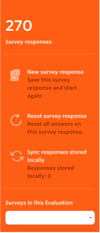 Screenshot of Survey Tools