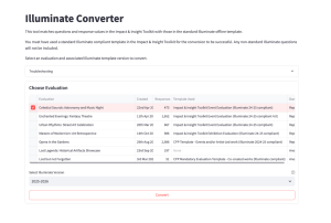 Screenshot of the Illuminate Converter