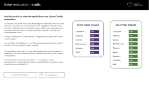 Screenshot showing the Benchmarking Dashboard from 2021