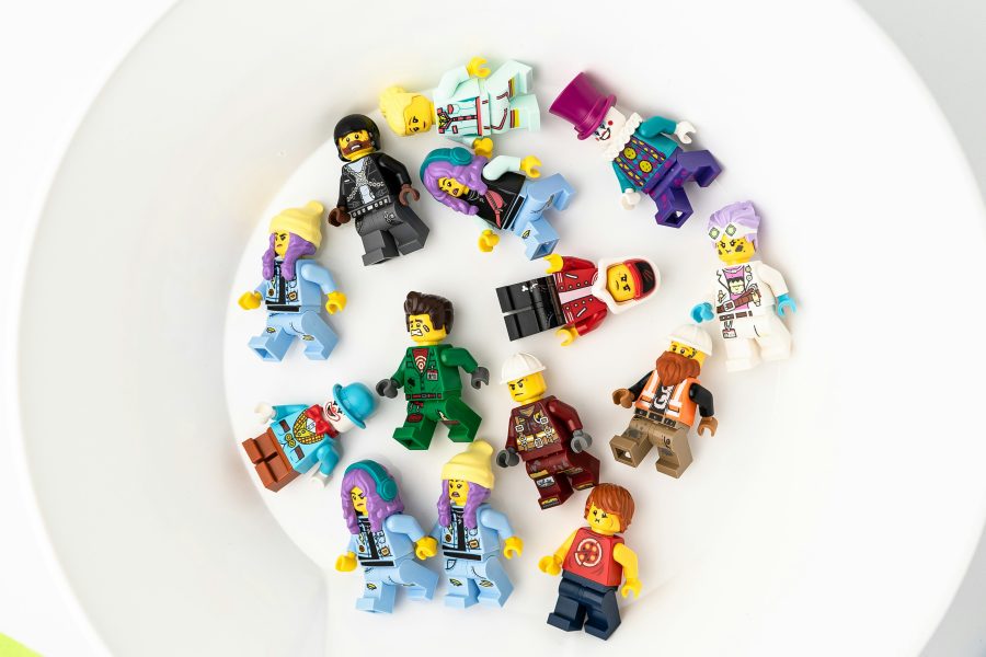 A diverse range of Lego people